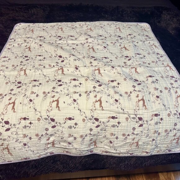 Aden + Anais "Once Upon A Time" Muslin Blanket - 100% Organic Cotton - Picture 4 of 4